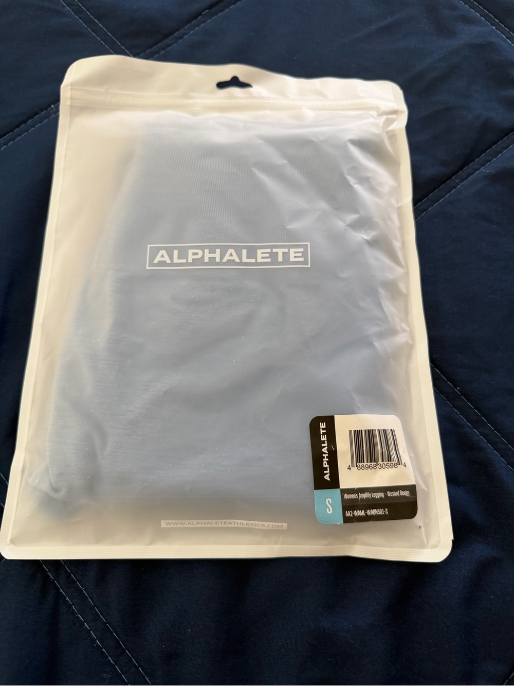 Alphalete amplify leggings size small washed denim.